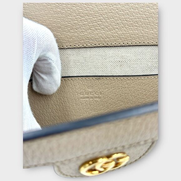 GG Supreme Beige and white Ophidia Small Chain Shoulder Bag - Picture 9 of 11